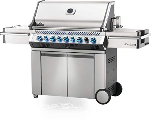 Stainless Steel Propane Gas Grill with Side and Rear Burners K69917