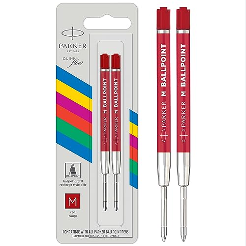Medium Tip Red Ballpoint Pen Refill 2 Count I402