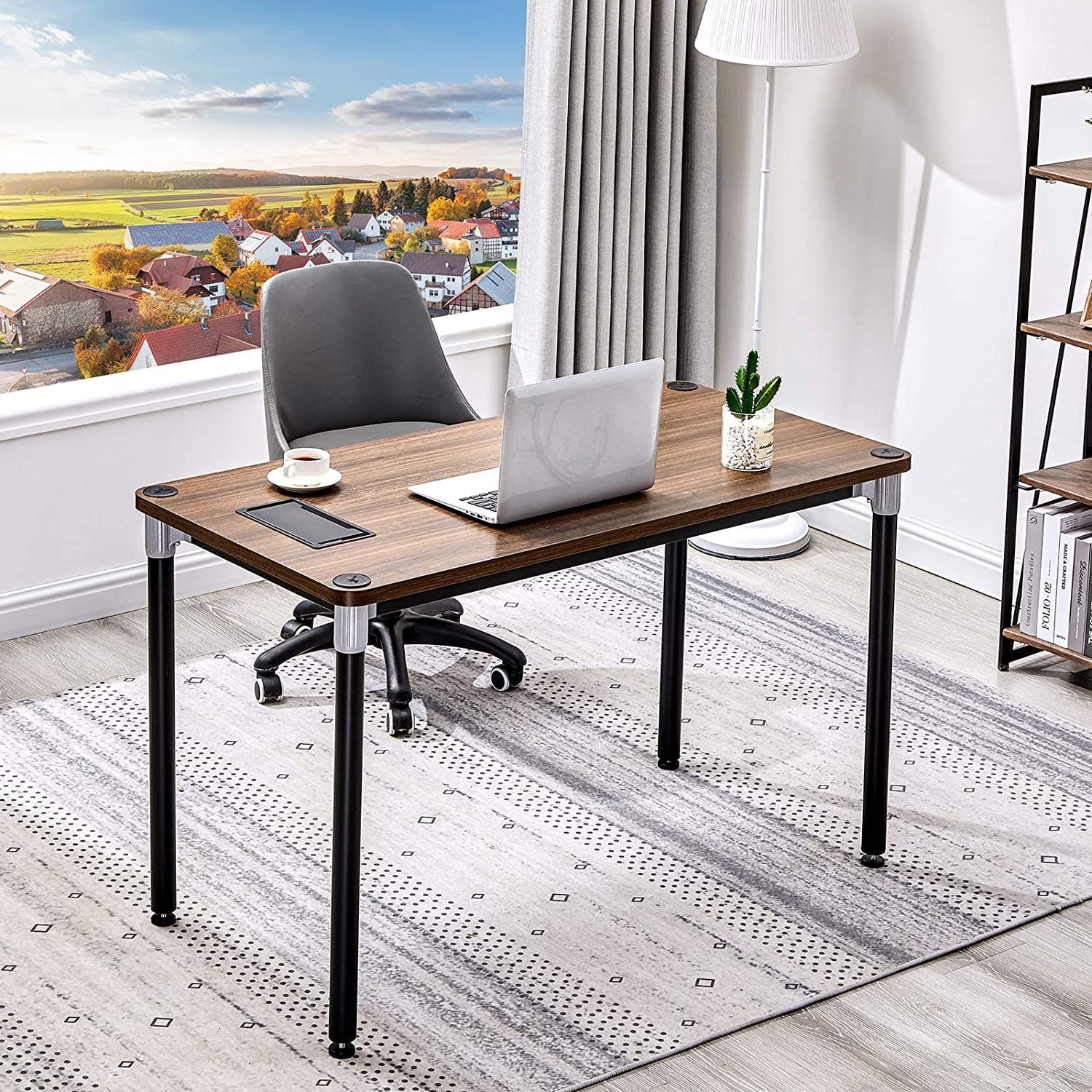 Walnut 47" Computer Desk S81970