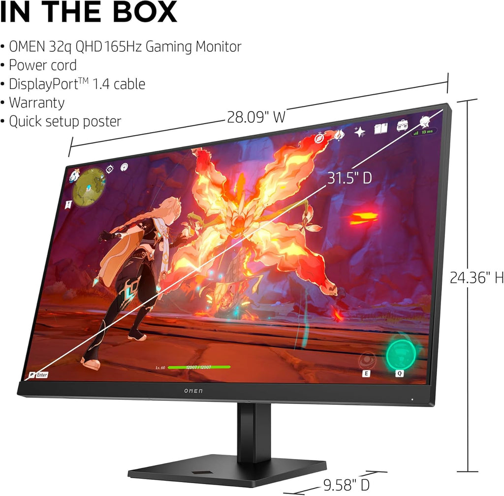 32q QHD 165Hz IPS Gaming Monitor S95639