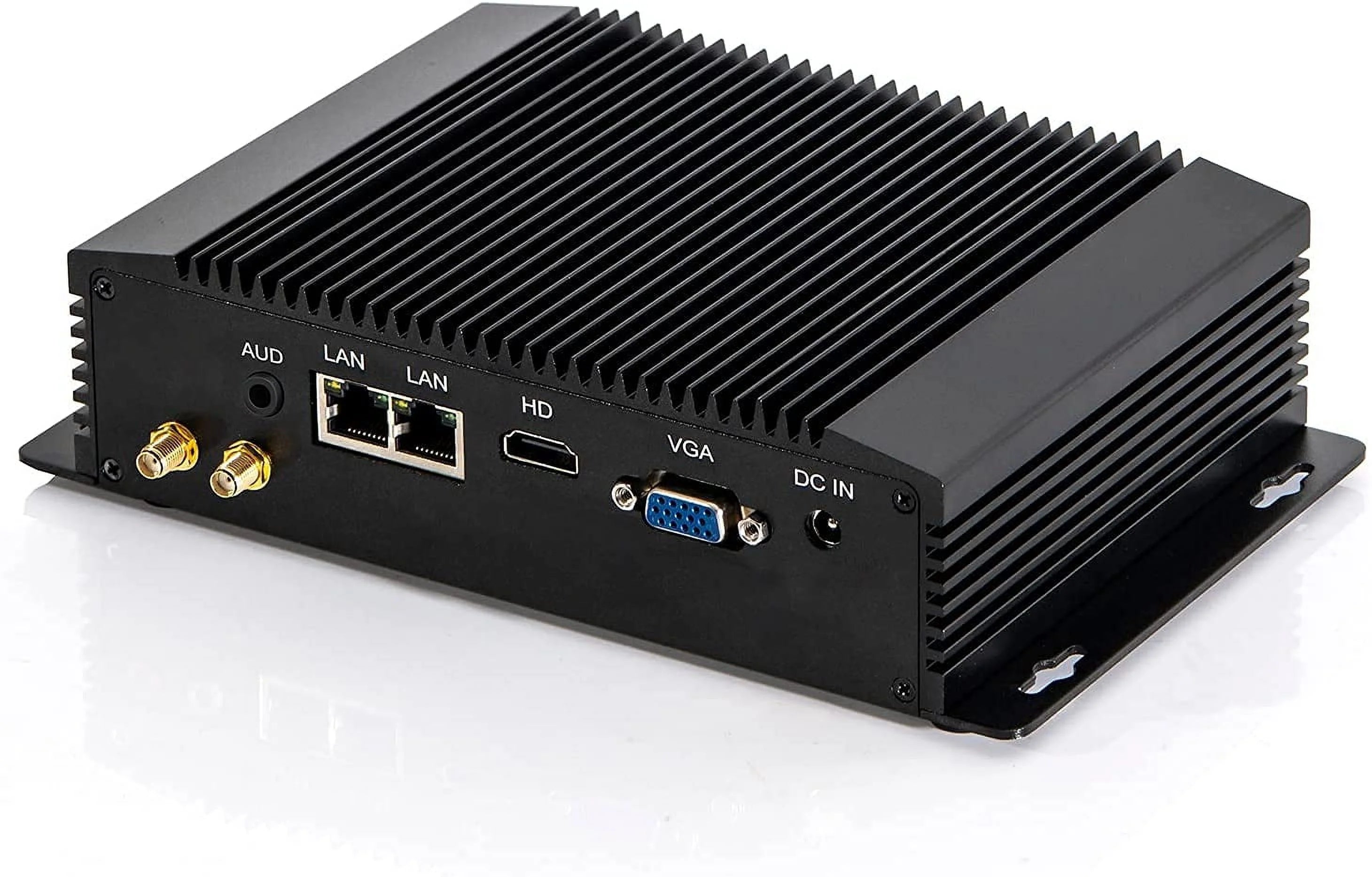 Fanless Industrial Mini PC, Intel Celeron 2955U, Dual Gigabit Ethernet, 8GB DDR3 RAM 128GB SSD K2348