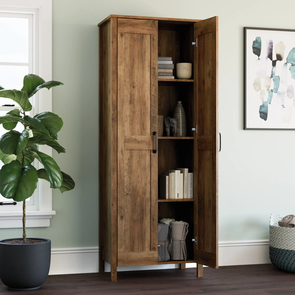 Rural Pine Finish Two-Door Storage Cabinet W665