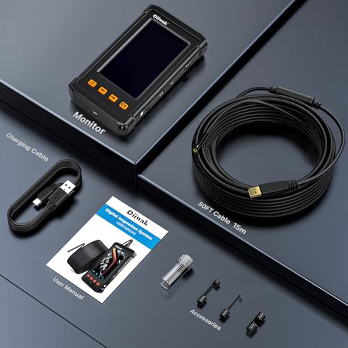 50FT Endoscope Camera with Light, 1080P HD 4.3" IPS Screen Waterproof IP67 G731554
