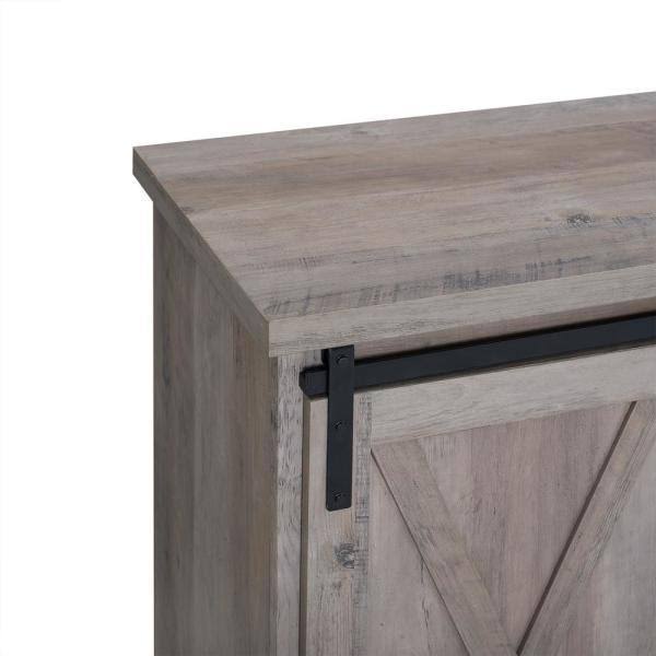 Grey Wash Rustic Accent Cabinet X1009
