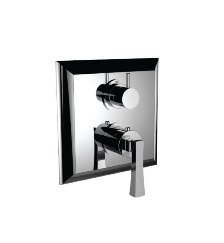 Matte Rose Gold Thermostatic Trim with 3-Way Diverter F41007