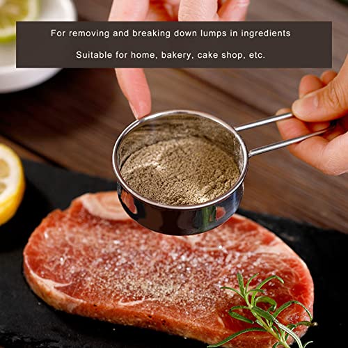 Stainless Steel Flour Sifter with Handle Fine Mesh G386