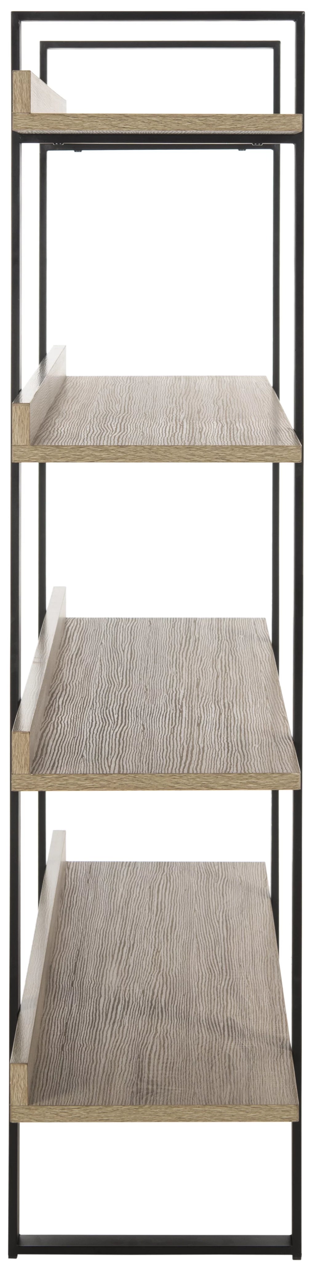 Oak Black 4 Tier Etagere X593332