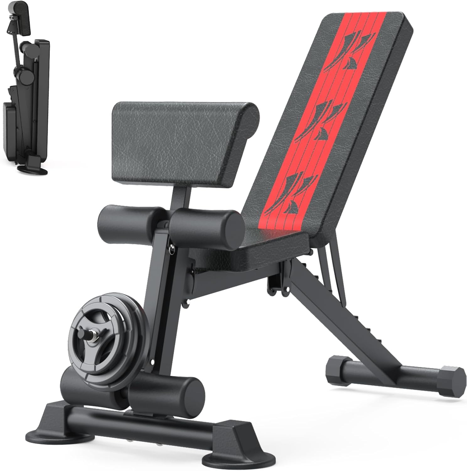 Adjustable Weight Bench 660 Lbs Incline Decline Flat Z569