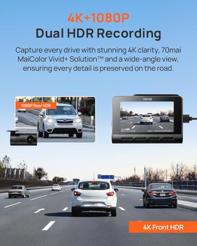 4K Dash Cam with Starvis 2 HDR Night Vision C897752