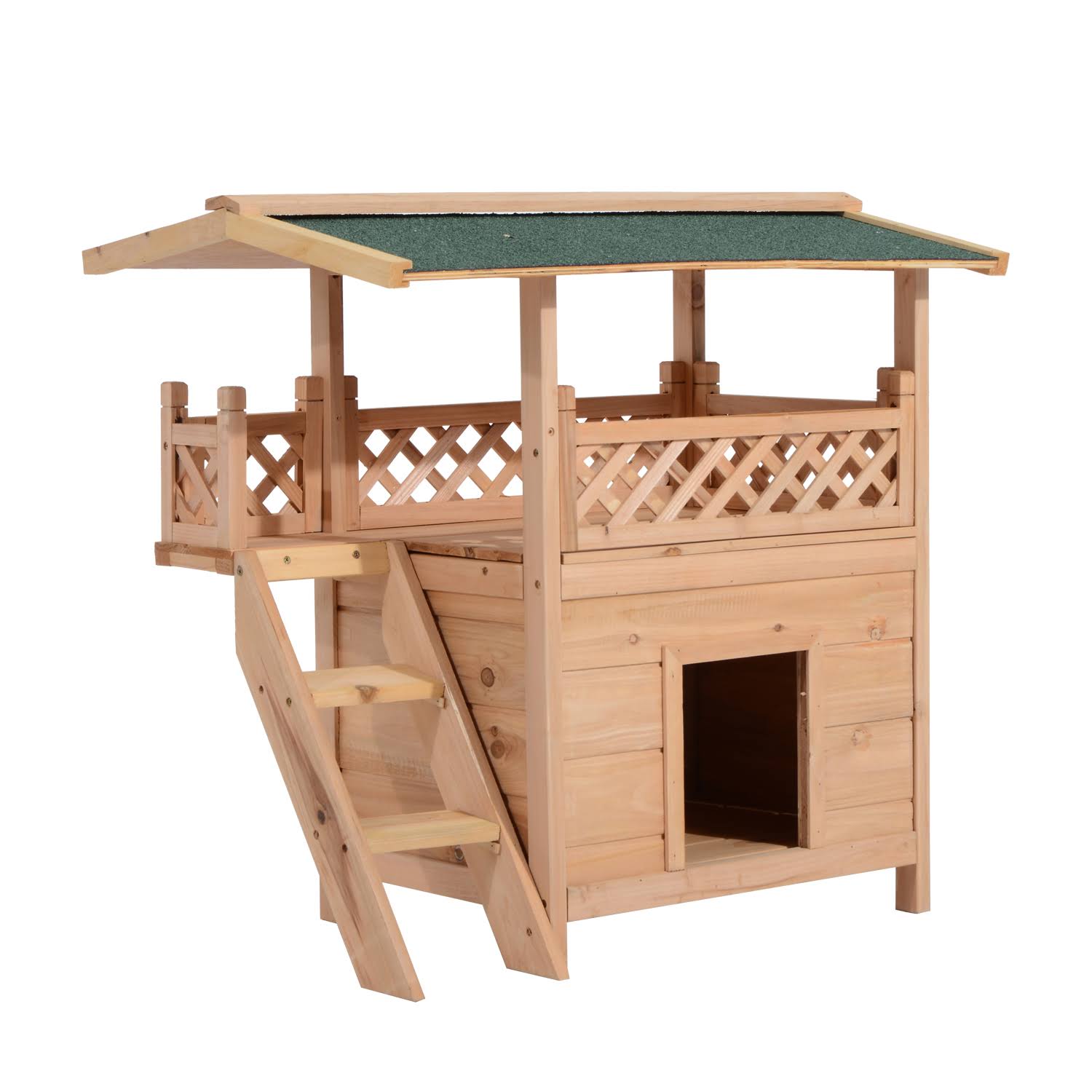 Wooden Pet House Kennel with Roof O10505