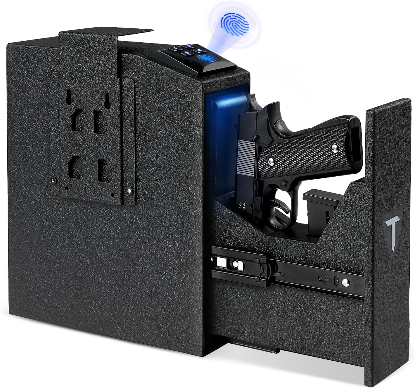 Biometric Gun Safe for Handgun with Fingerprint PIN Code and Key Q20685
