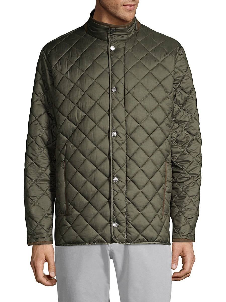 Black Quilted Travel Coat P46517