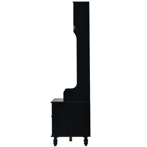 White Hall Tree with Storage Bench O97822