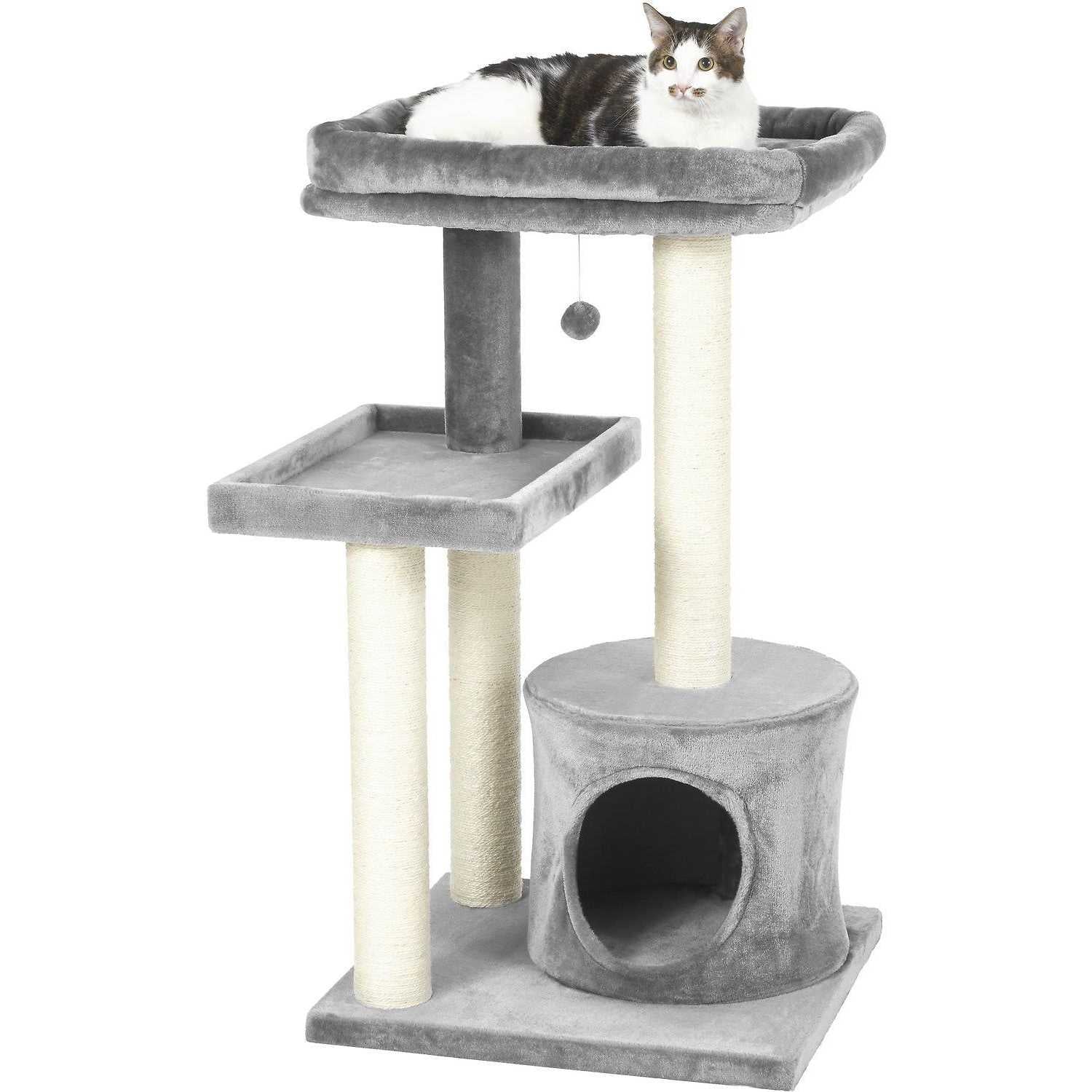 42-in Heavy Duty Faux Fur Cat Tree Condo K35633