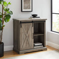 Grey Wash Rustic Accent Cabinet X1009