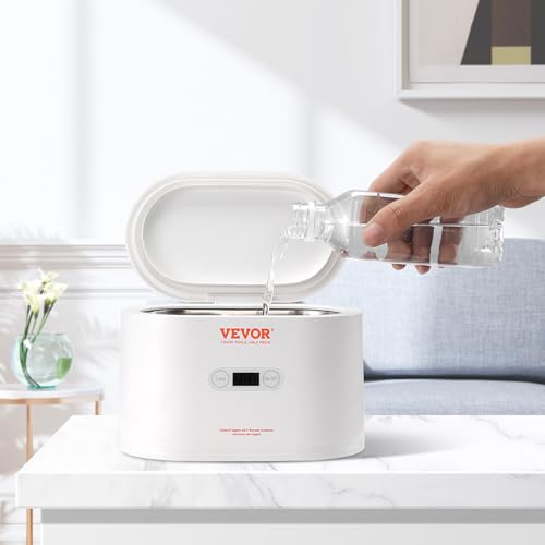 22oz Ultrasonic Jewelry Cleaner with 5 Digital Timer and 2 Cleaning Baskets Z40850