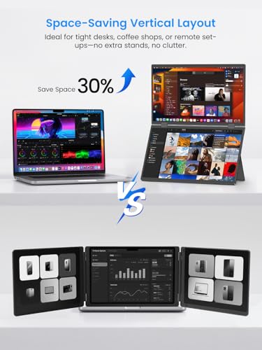 18.5 inch 120hz FHD Portable Monitor with VESA Kickstand HDR Speakers USB C Mini HDMI Y723