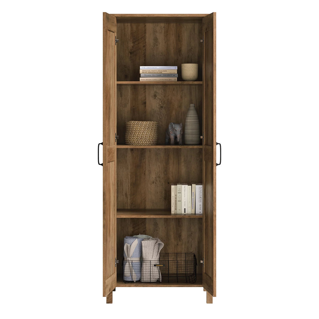 Rural Pine Finish Two-Door Storage Cabinet W665