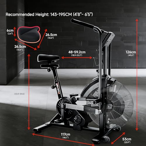 Air Bike with Magnetic & Air Resistance Fan Bike K541