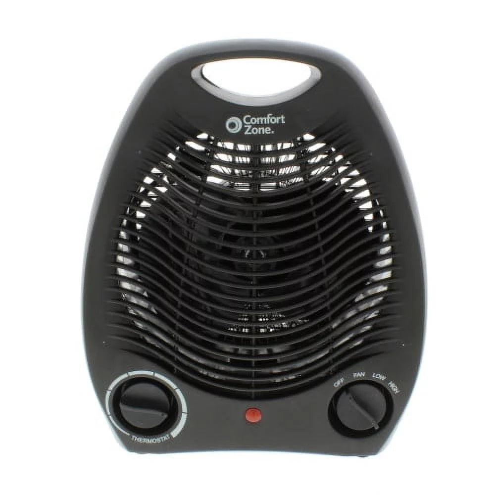 Black Fan-Forced Electric Portable Space Heater G9734