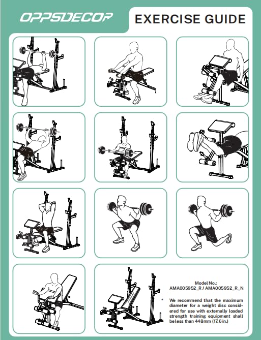 Professional Olympic Weight Bench Set with Squat Rack Adjustable Bench Press with Leg Extension and Curl Heavy-Duty Bench Press Preacher Curl Bench M53484