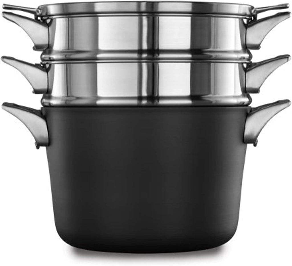 8 Quart Hard Anodized Nonstick Multi-Pot Cookware with Tempered Glass Lid S43405