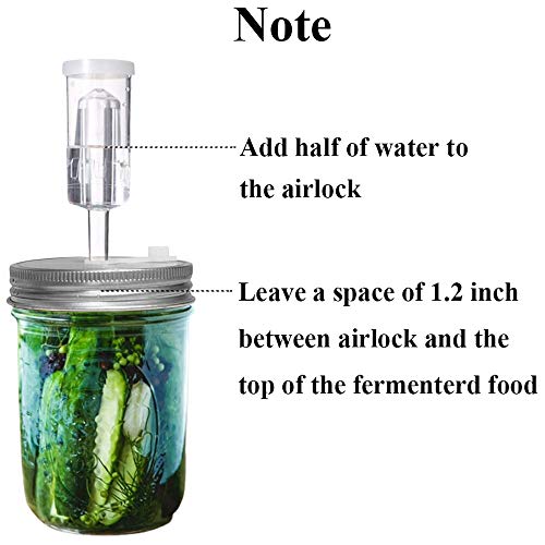 6 Set Stainless Steel Fermenting Lids with Silicone Grommets, Airlocks, Silicone Rings C65007