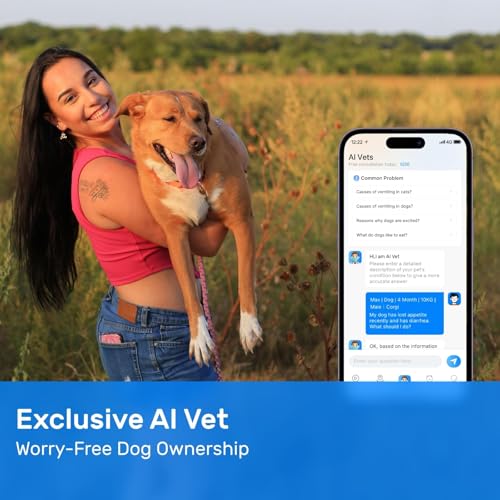 White Waterproof GPS Tracker for Dogs D2746