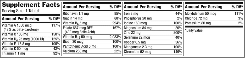 275 Tablets Multivitamin Supplement F35159