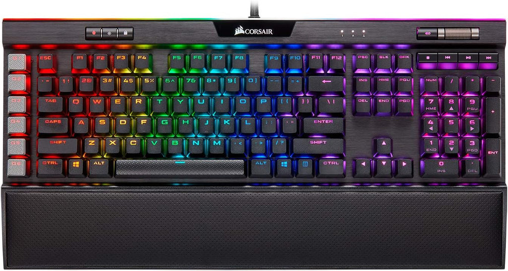 Black Mechanical Gaming Keyboard with Cherry MX RGB Brown Q6841