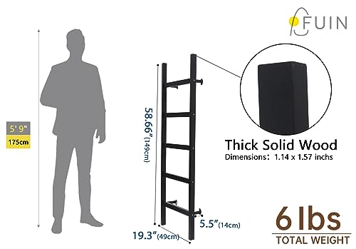 Black Wooden Blanket Ladder Y75007