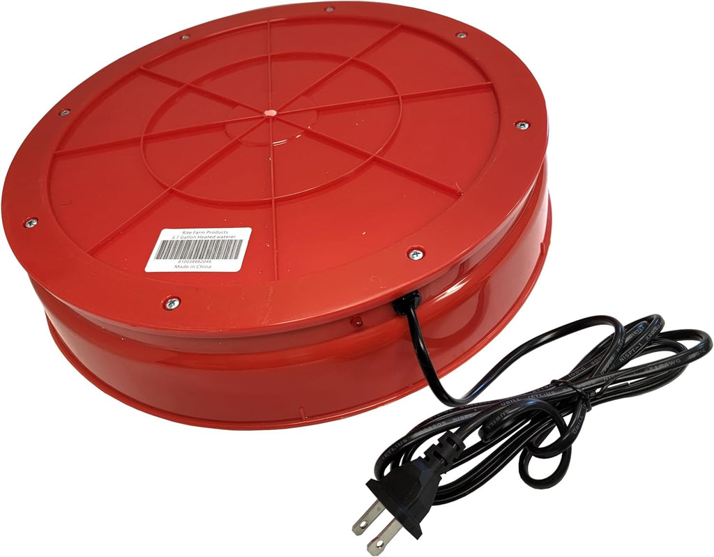 3.7 Gallon Heated Poultry Chicken Waterer with LED E311