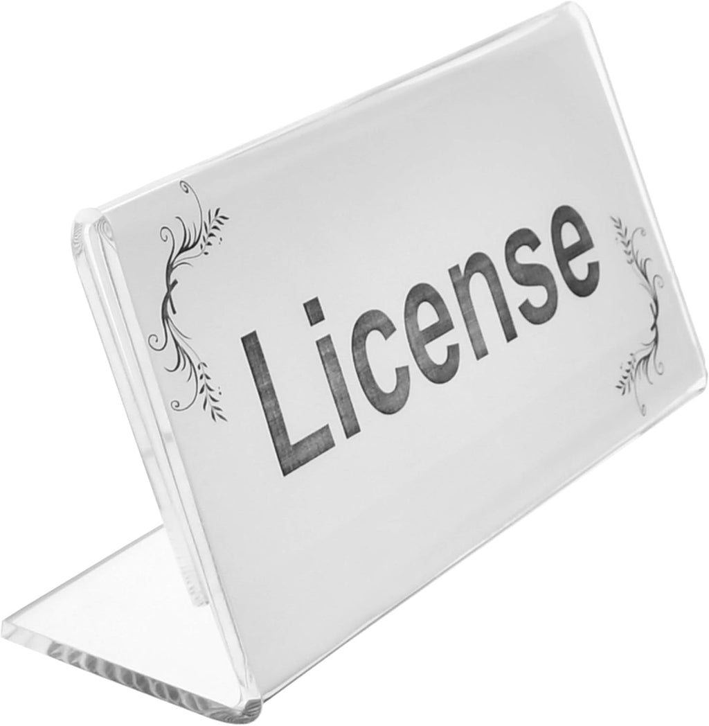 Acrylic License Table Frame A72786