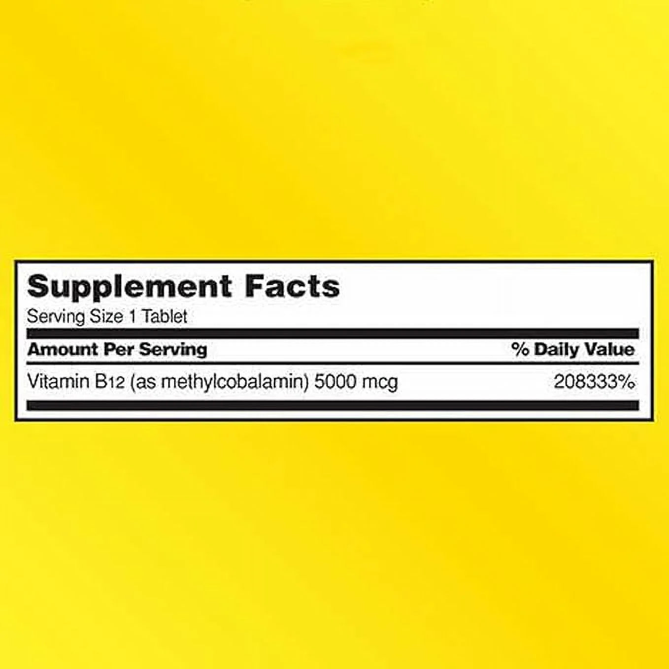 Vitamin B12 5000 mcg Tablets - 300 Count, Cherry Flavored S47060