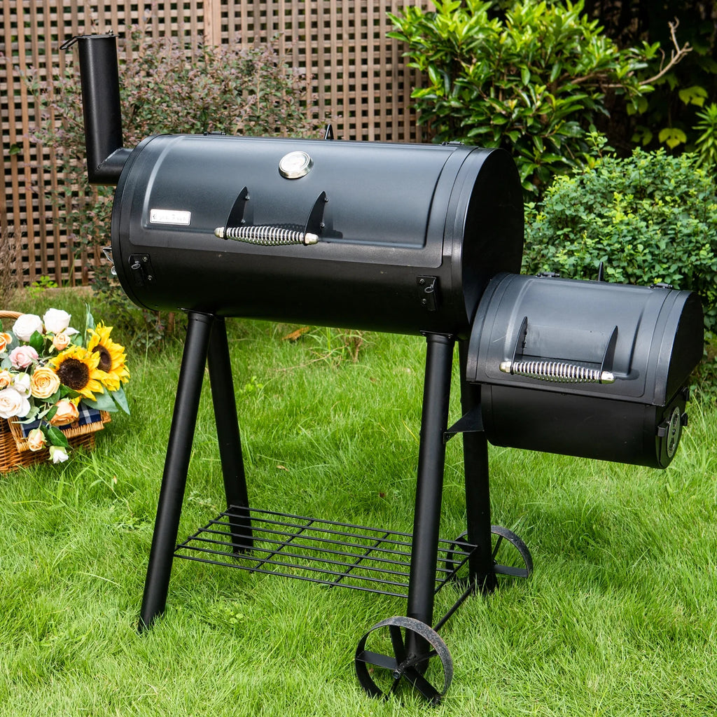 28'' BBQ Charcoal Grill with Offset Smoker N780032