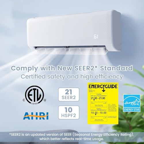 12000BTU Ductless Inverter Mini Split Air Conditioner and Heater Q65899