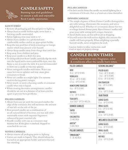 4-Ounce Beeswax Blend Candle Citron Bergamot H309936
