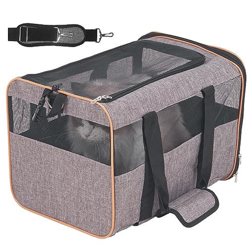 Airline Approved Expandable Rolling Pet Carrier with Telescopic Handle F633