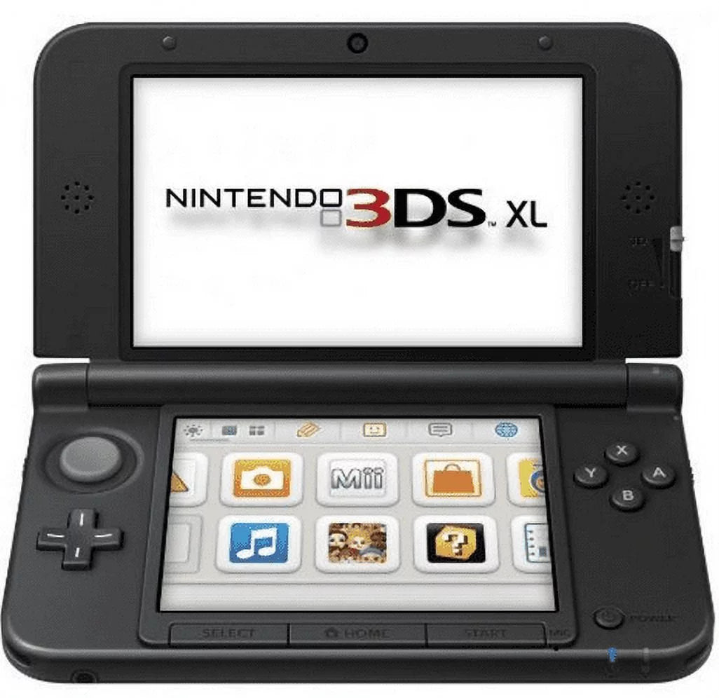 Used Nintendo 3DS XL Gun Metal Video Game Console with Stylus, Charger and 16 GB SD Memory Card X8315