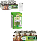 Quart Size 32 Ounce 12 Wide Mouth Glass Mason Jars with Lids and Bands I16122