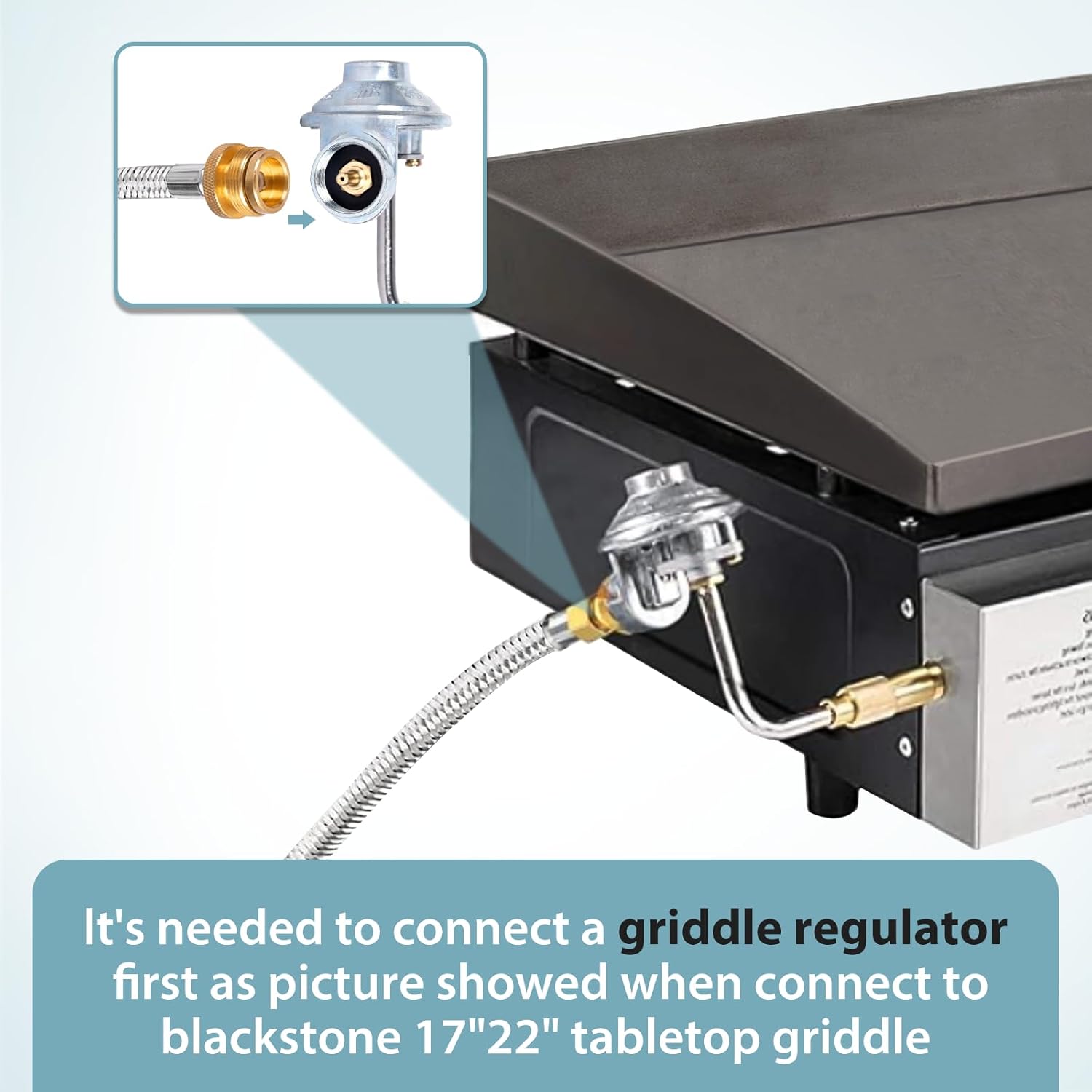 Propane Adapter & 5ft Braided Hose N137023