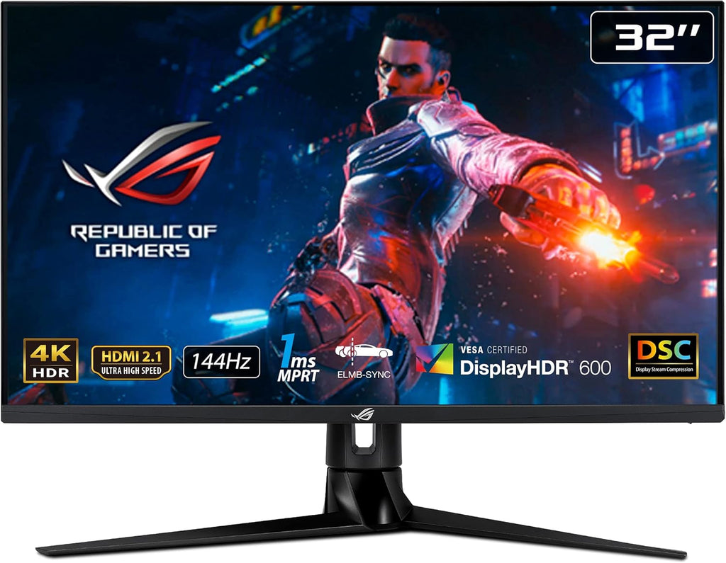 32” 4K HDR 144Hz Gaming Monitor, UHD (3840 x 2160), IPS, 1ms, G-SYNC Compatible, DisplayPort, USB A306967