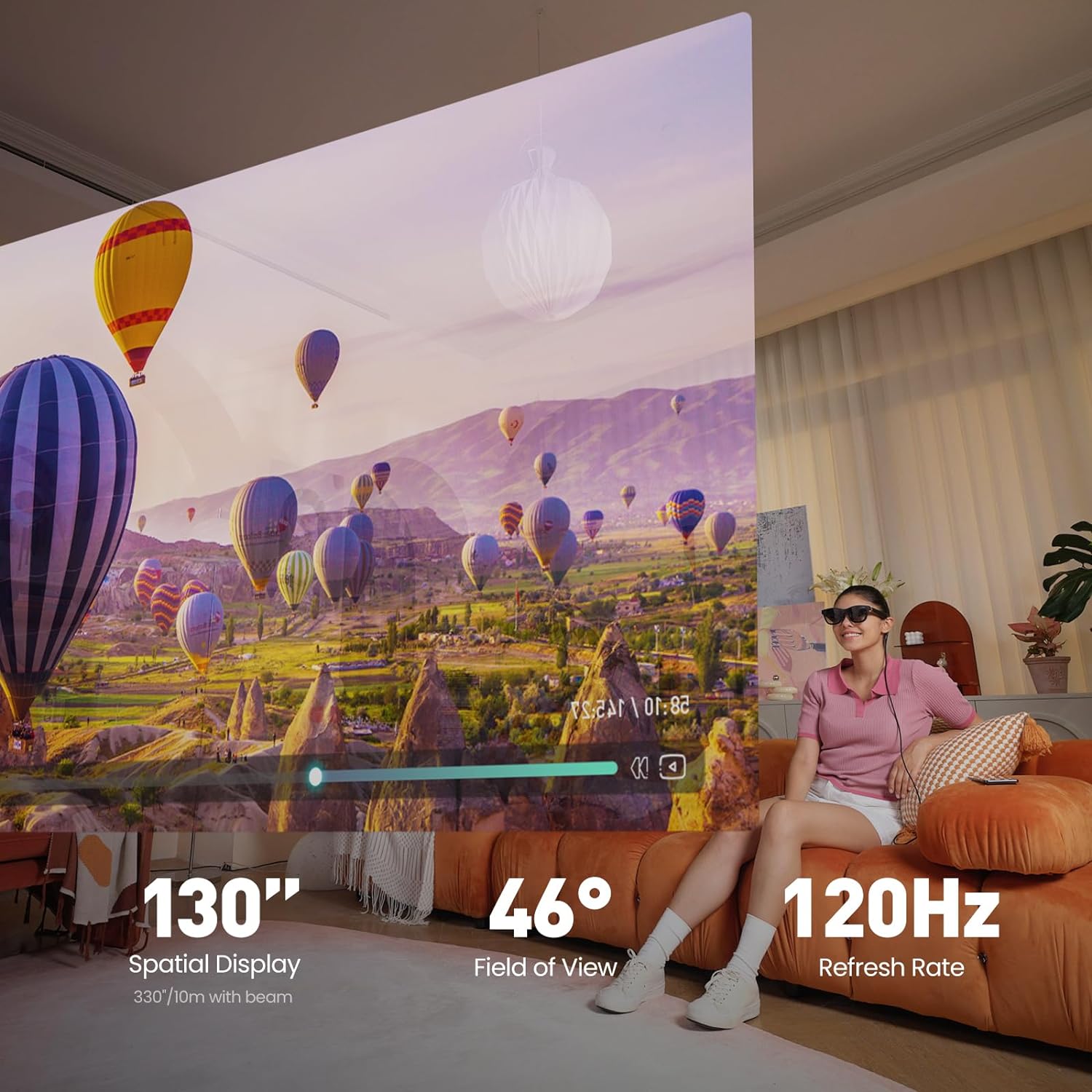 AR Glasses with Micro-OLED Virtual Theater E732258