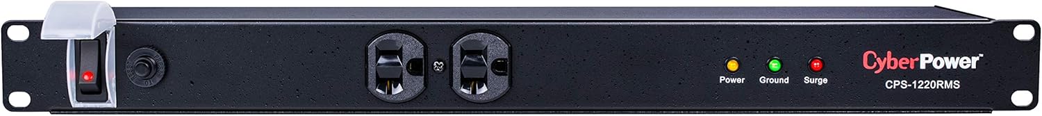 10 Outlets 15ft Power Cord 1U Rackmount PDU Pack of 2 Q641
