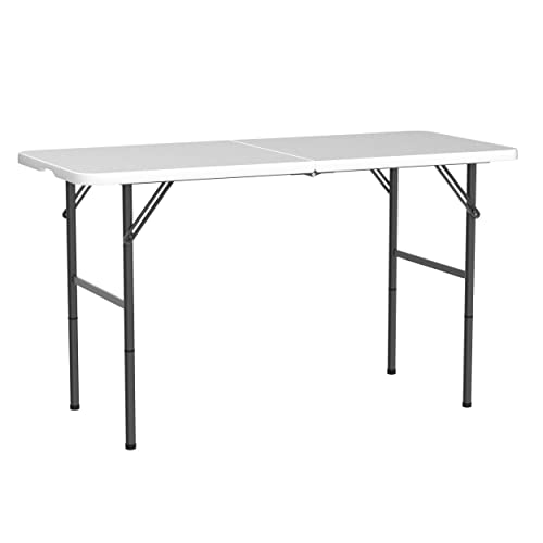 Granite White 5 FT Plastic Folding Table W3833