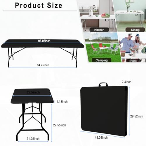 White Plastic Folding Table D53558