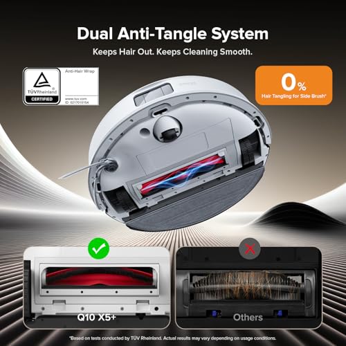 Robot Vacuum and Mop Cleaner with DuoRoller Brush U860594
