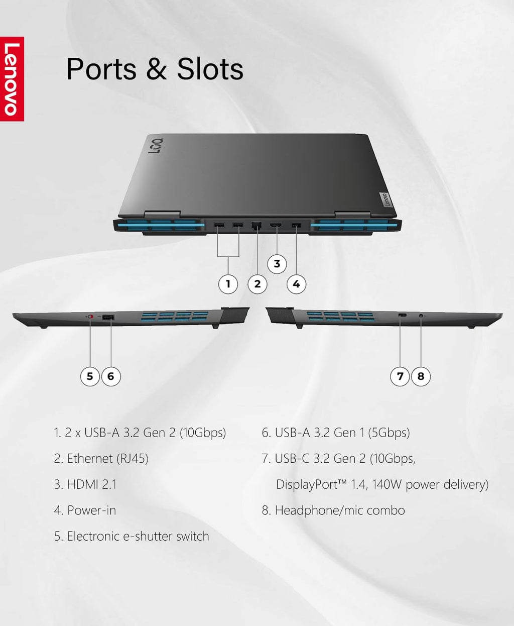 15.6" 144Hz IPS Gaming Laptop NVIDIA GeForce RTX 3050 Intel Core i5-13420H 32GB RAM 1TB Storage Storm Grey Q752