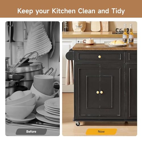 Mobile Kitchen Island with Storage H22240