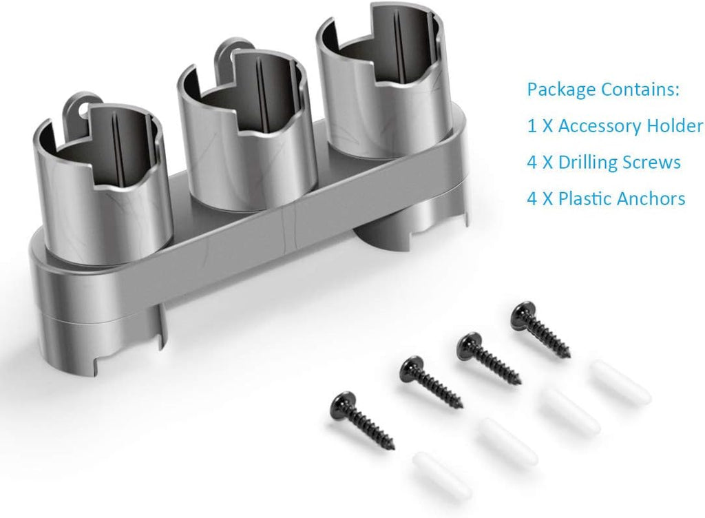 Grey Vacuum Cleaner Attachment Holder Wall Mount R105969